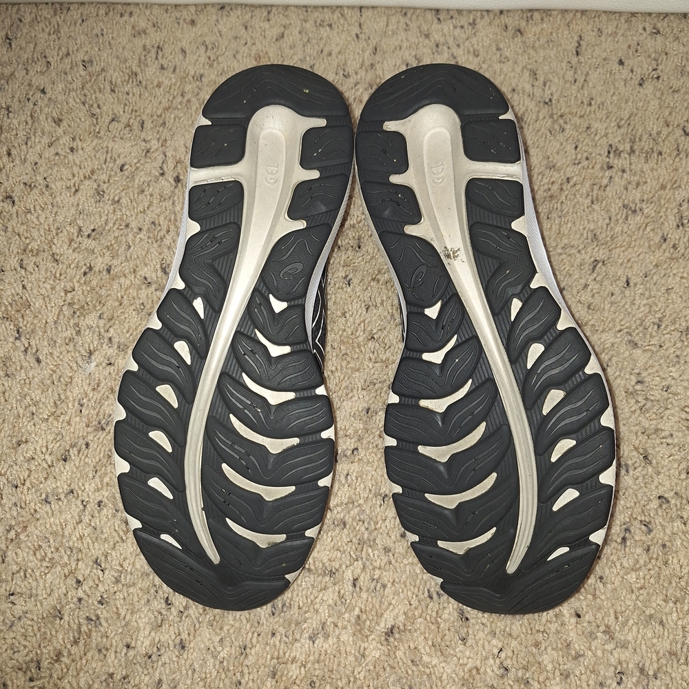 Asics Black and White Athletic Shoes - Picture 5 of 9